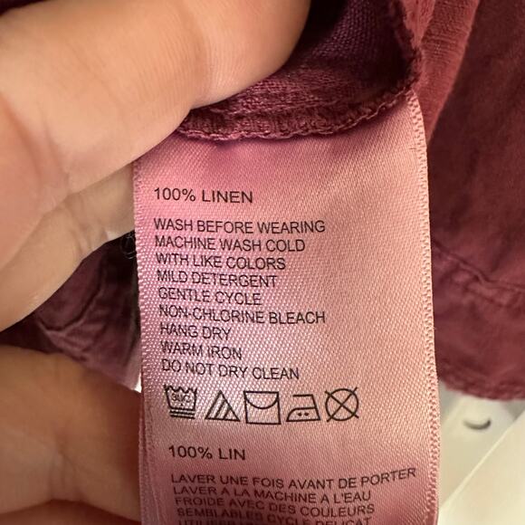 Tommy Bahama Texas A&M‎ Aggies Maroon 100% Linen Jacket Raw Edge Lightweight XS - Picture 7 of 9